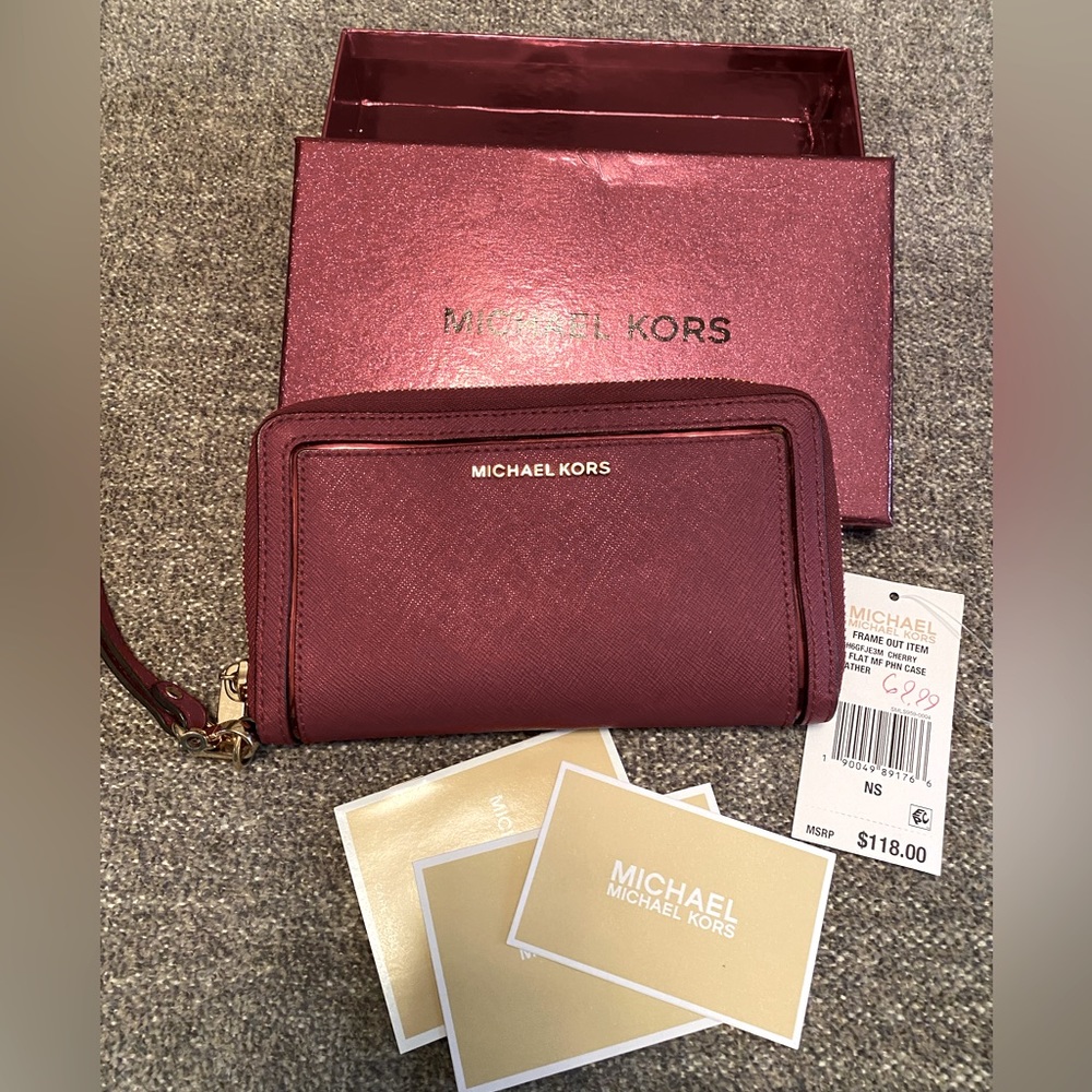 Authentic MK wristlet